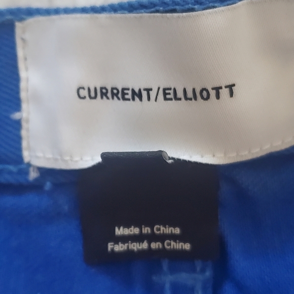 Current Elliott Nautical Blue Boyfriend Cut Off Denim Shorts $178 Size 26. - Picture 11 of 13